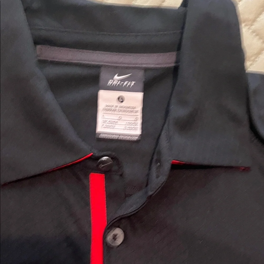 Nike Black and Red Georgia Bulldogs Polo - Picture 2 of 5